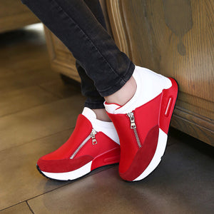 Women Fashion Sneakers Sports Running Hiking Thick Bottom Platform Shoes - goktown.com