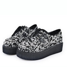 Creepers shoes plus size 35-41 women Shoes plus size ladies platform shoes 2018 Women Flats Female shoes laces - goktown.com