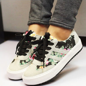 Women casual shoes printed casual shoes women canvas shoes tenis feminino 2018 new arrival fashion women sneakers - goktown.com