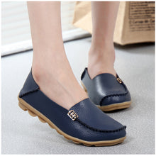 KUIDFAR 2018 Fashion Genuine Leather Women Flats Shoes Female Casual Flat Women Loafers 16 color Moccasin Women's Shoes - goktown.com