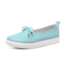 YAERNI arrival spring lovely solid women shoes genuine leather women flats shoes 4 colors single boat shoes woman causal loafers - goktown.com