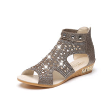 Spring Summer Ladies Women Wedge Sandals Fashion Fish Mouth Hollow Roma Shoes - goktown.com